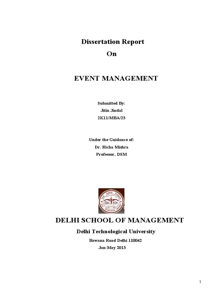 Project Report On-Event-management | PDF | Project Management | Marketing