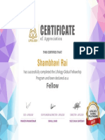 Certificate: Shambhavi Rai