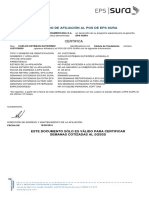 Certificado Afiliacion SURA PDF