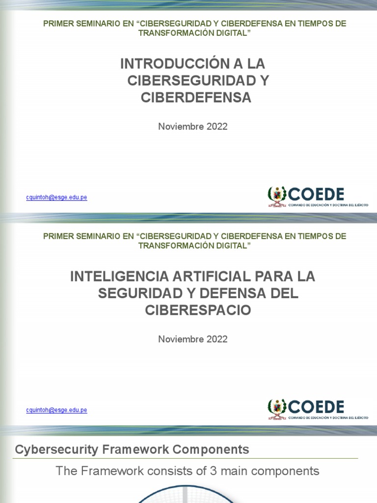 Components of Cybersecurity Framework | PDF | Computer Security | Security