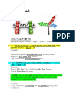 Comparatives and Superlatives