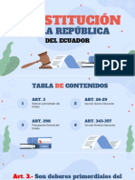 Presentación Constitucion de La Republica Del Ecuador PDF