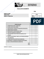 Evaluación de desempeño estudiantil