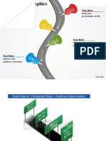 0314 Business PPT Diagram 4 Steps Road Graphics Powerpoint Template