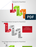 7150 01 Three Stage Arrow Concept For Powerpoint