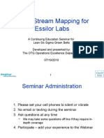 Value Stream Mapping for Essilor Labs Seminar (VSM