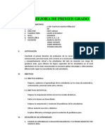 Plan de Mejora 1°grado