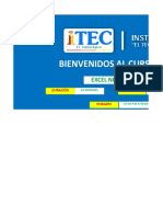 Material Excel Avanzado Clase #01 - Institucion El Tecnologico