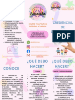 Tríptico Credencial Discapacidad 