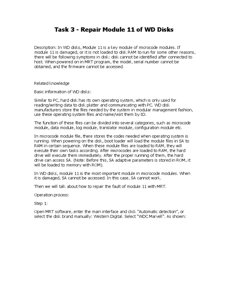 task-3-repair-module-11-of-wd-disks-pdf-hard-disk-drive-read