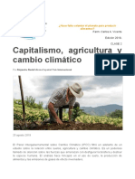 Capitalismo, Agricultura y Cambio Climático