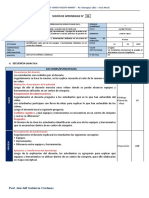 Sesión de Aprendizaje #4 (14 de Marzo)