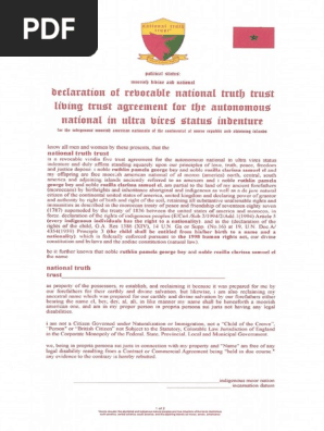 Declaration of Trust 