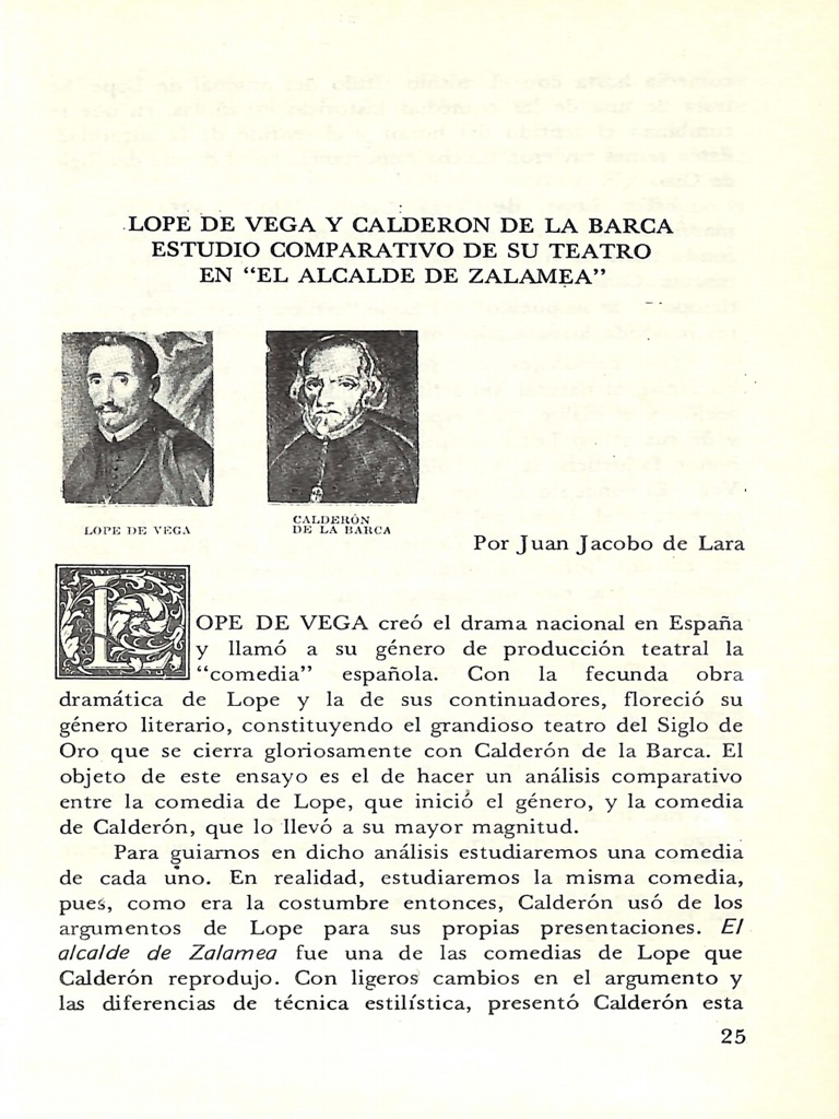 Comparativa entre Lope y Calderón | PDF | Barroco | Teatro