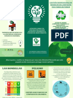 Folleto Triptico de Cuidado Ambiental Reciclaje Moderno Verde PDF