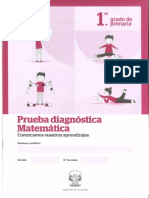 Prueba Diagnóstica de Matemática 1er Grado