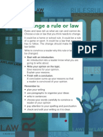 Naplan 2014 Final Test Writing Prompt - Change A Rule or Law (All Year Levels) PDF