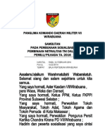 Sosialisasi Netralitas Tni 2016