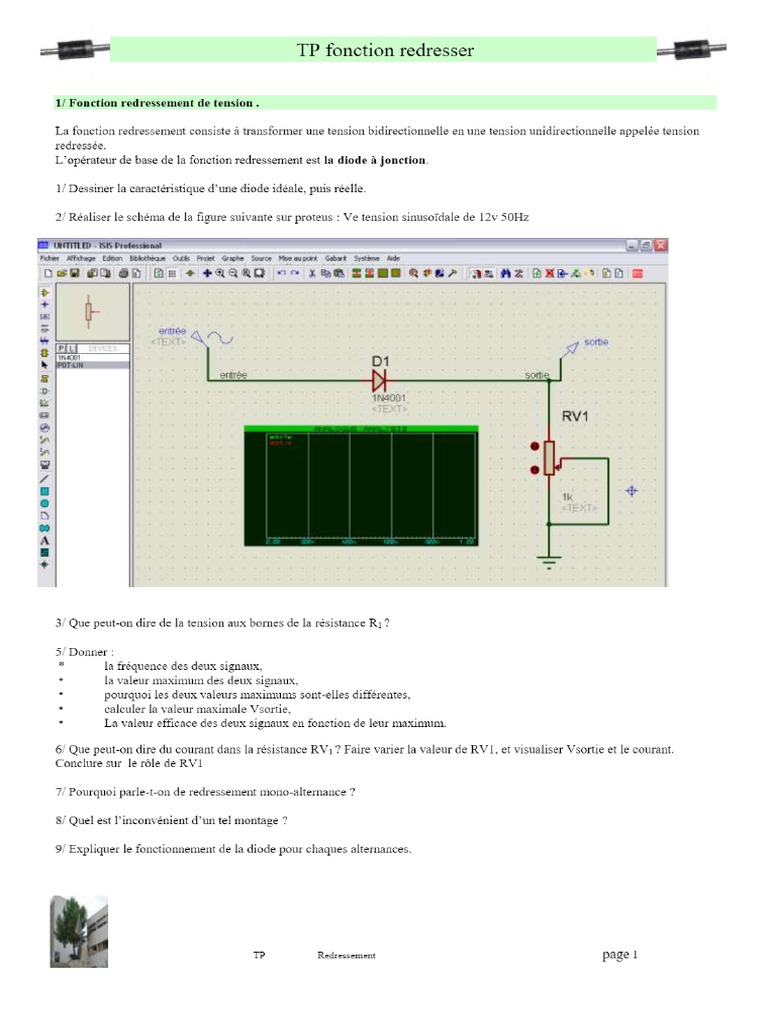 TP Proteus Diode PDF PDF