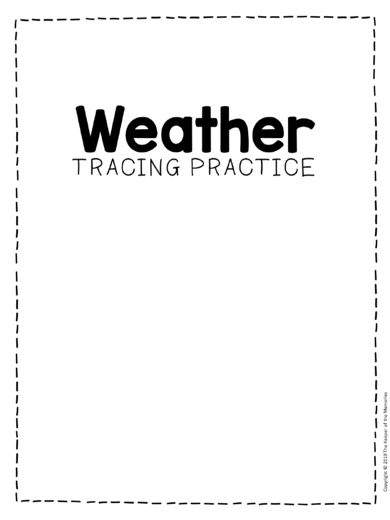 Preschool Weather Activity Worksheets | PDF | Language Arts & Discipline