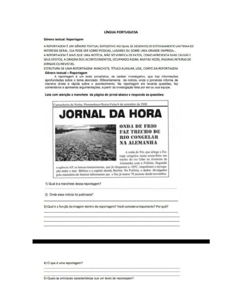 Atividade Reportagem | PDF