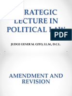 POLITICAL LAW - STRATEGIC LECTURE IN POLITICAL LAW (Prof. Gito) PDF