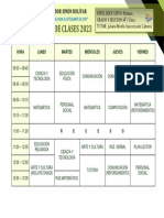 Horario 2023 - 4° PRIMARIA PDF