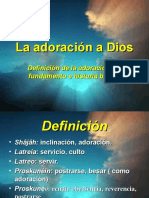 La Adoración A Dios