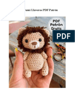 Leon Amigurumi Llaveros PDF Patron Gratis