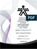 Actividad 2 Evidencia de Conocimiento Identificación de Procesos Organizacionales GA1 220501092 AA1 EV02 PDF