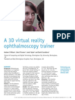 A 3D Virtual Reality Ophthalmoscopy Trainer: Original Article