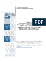 Tema 5 La Tutoria Asesoria Academica Como Facilitacion de Los Aprendizajes en Los Sistemas de Educacion A Distancia