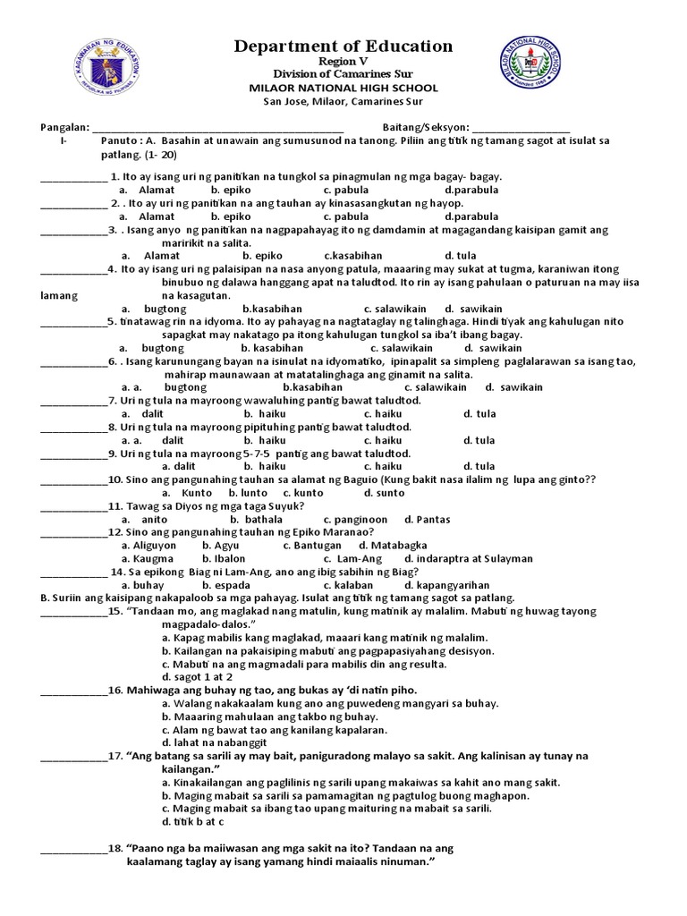 1st-Fil 8 | PDF
