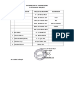 Jadwal Kegiatan Kelas Xii