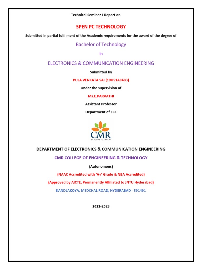 5Pen PC Technology Overview | PDF | Central Processing Unit | Ieee 802.11