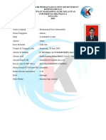 Regenerasi - Minat Bakat - Muhammad Faris Ishmatullah - Formulir Pendaftaran PDF