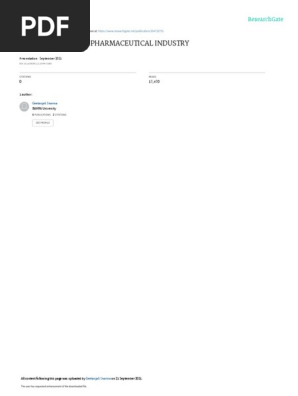 Documentation pharmaceutical industry 
