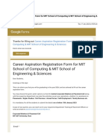 ParthGmail - Career Aspiration Registration Form For MIT School of Computing & MIT School of Engineering & Sciences PDF