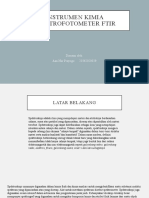 Instrumen Kimia Spektrofotometer Ftir: Disusun Oleh: Aan Nur Prayogo 21562020029
