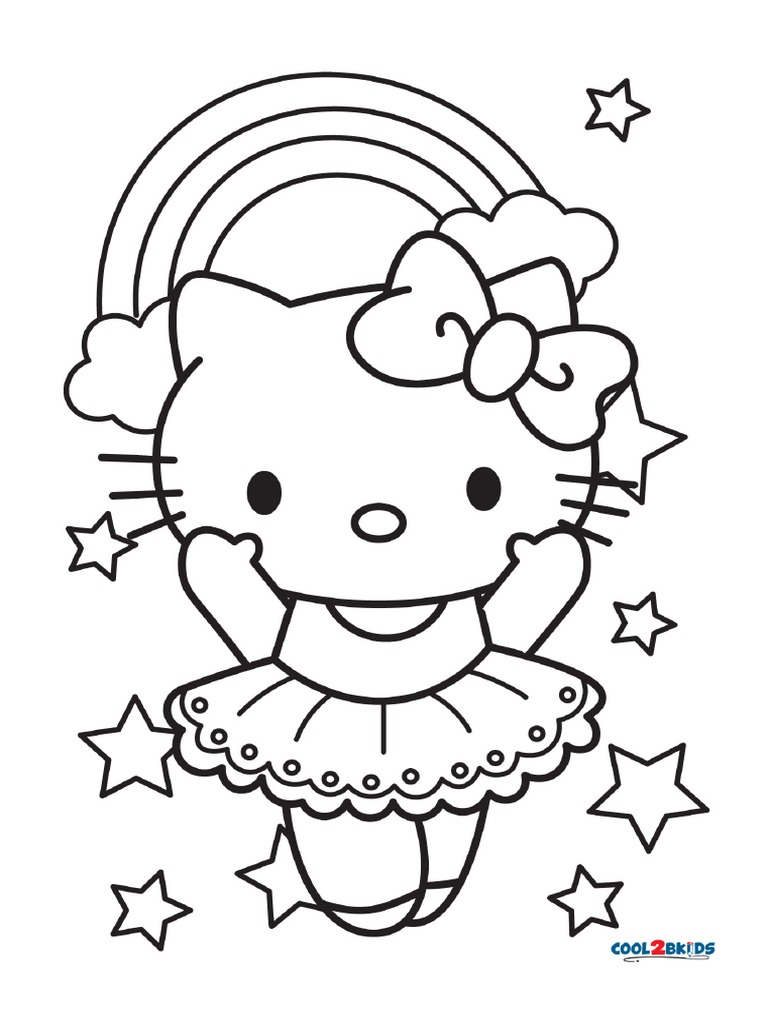 Coloring Hello Kitty Pages PDF | PDF