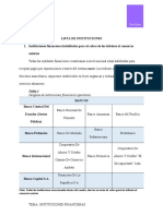 INSTITUCIONES FINANCIERAS