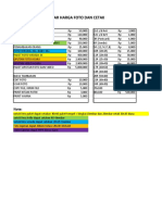 Daftar Harga Foto 2023