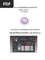 Microprocessor Lab Manual