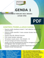 Agenda 1: Sikap Perilaku Bela Negara Latsar Cpns