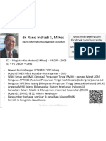CV  dr. Rano Indradi Sudra, M.Kes