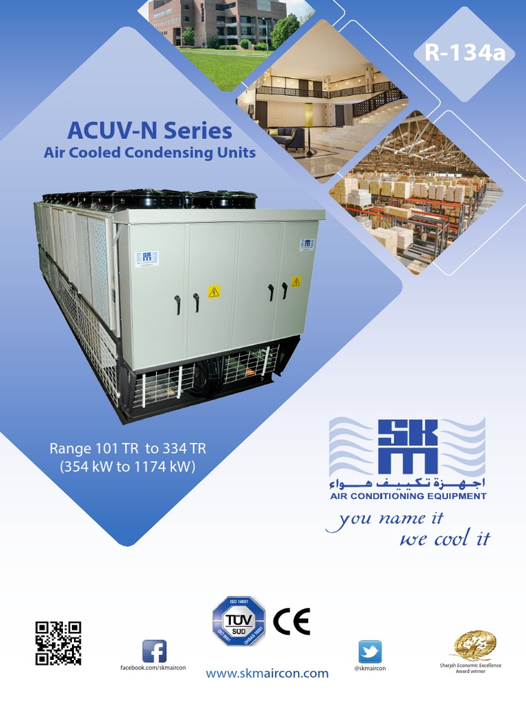 SKM ACUV-N Series Air Cooled Units | PDF | Heat Exchanger | Valve
