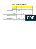 Access Panel Quantity MAll Area (Ground To 3rd Floor)