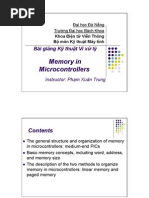 Memory in Microcontrollers: Bài giảng Kỹ thuật Vi xử lý