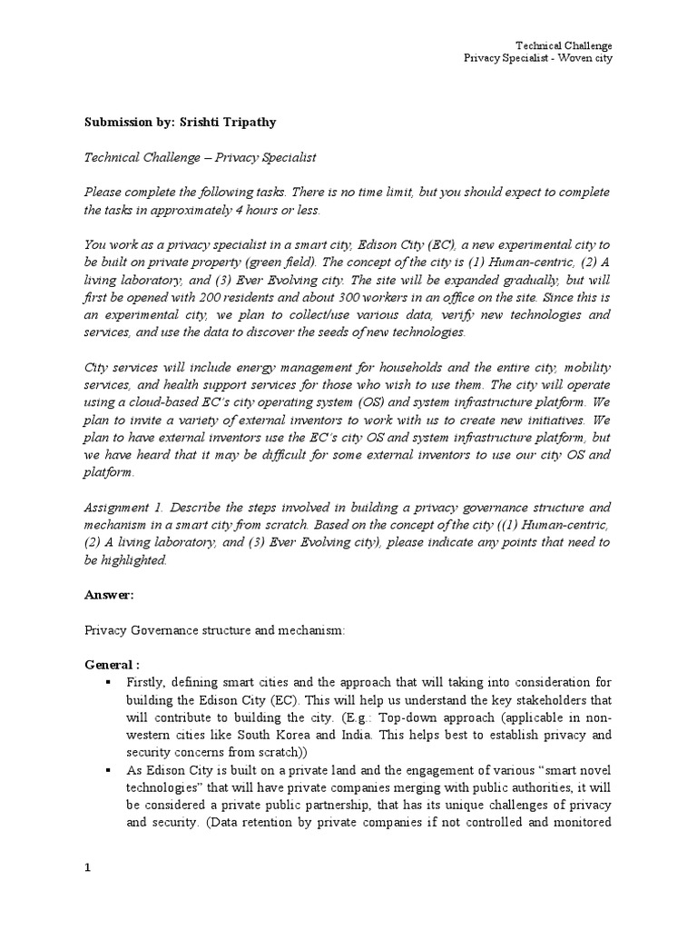 Woven city technical challenge assessment srishti tripathy pdf