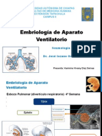 Embriología Aparato Ventilatorio